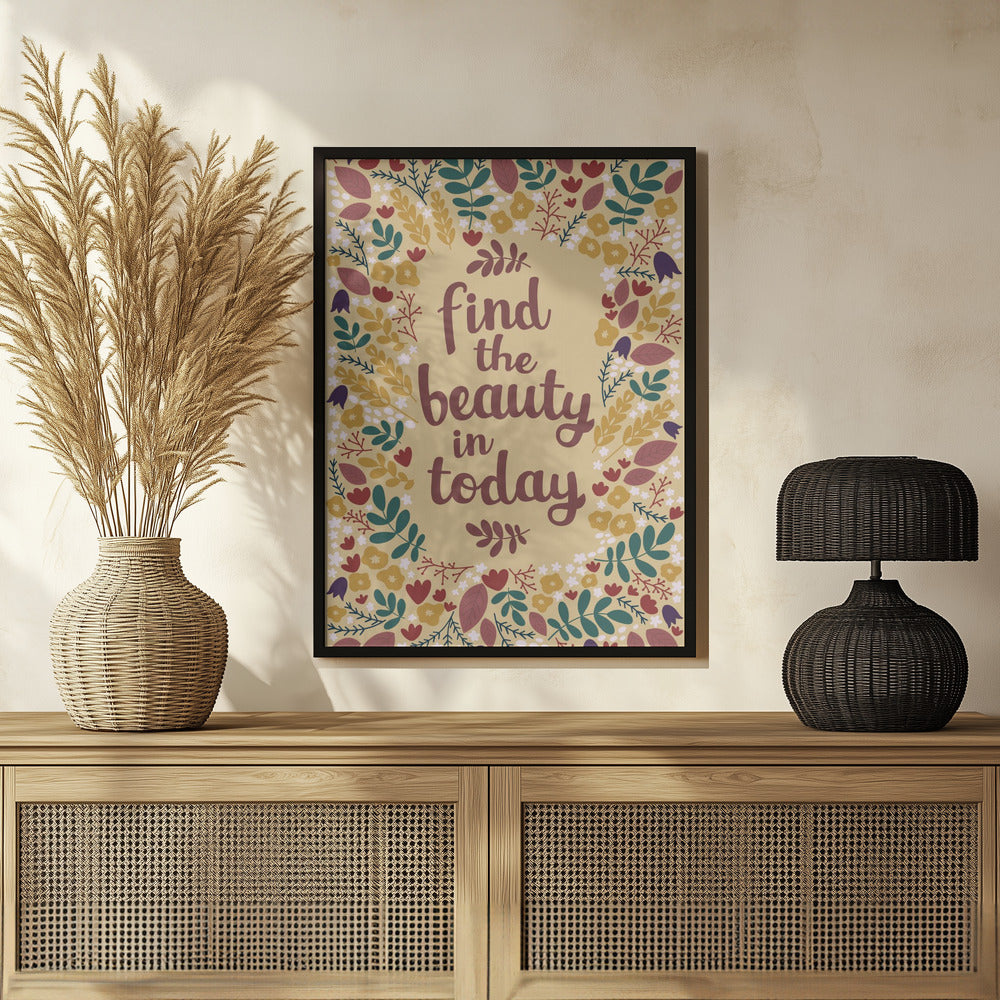 Find the beauty in today Poster