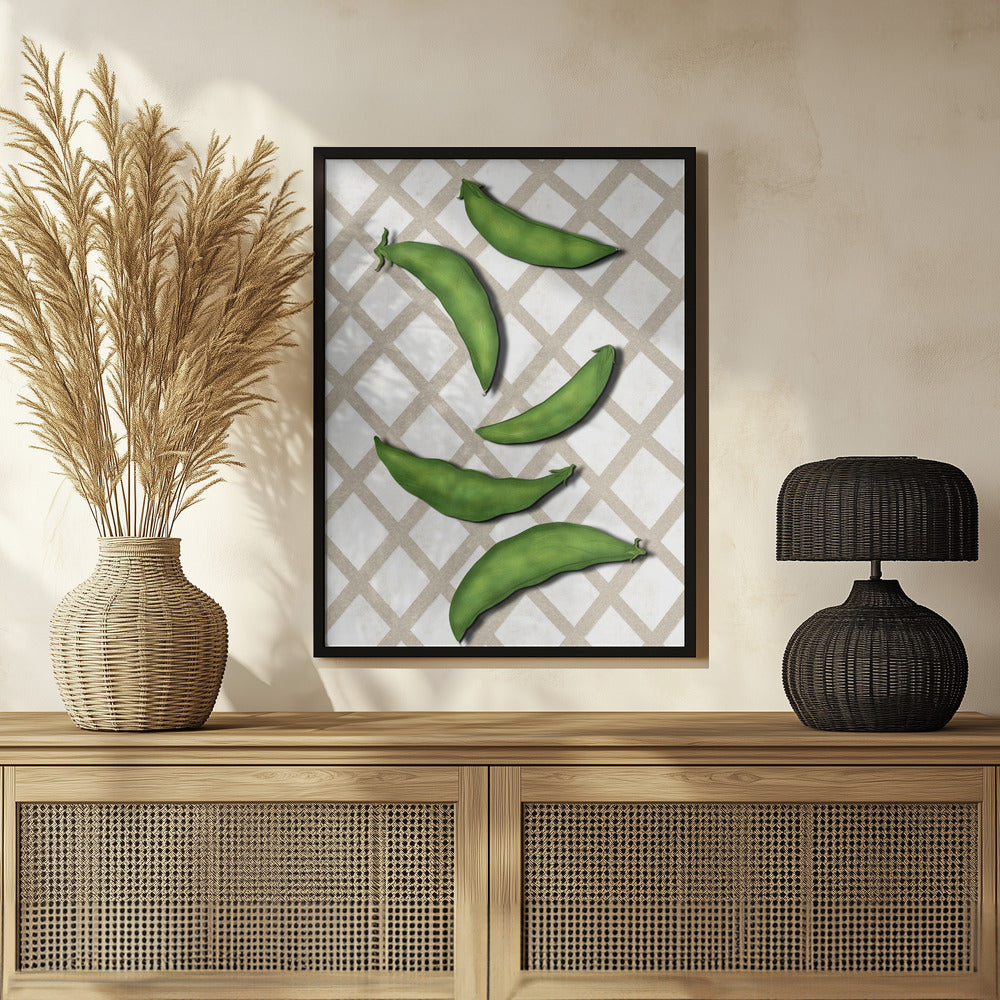 Sugar snap peas Poster