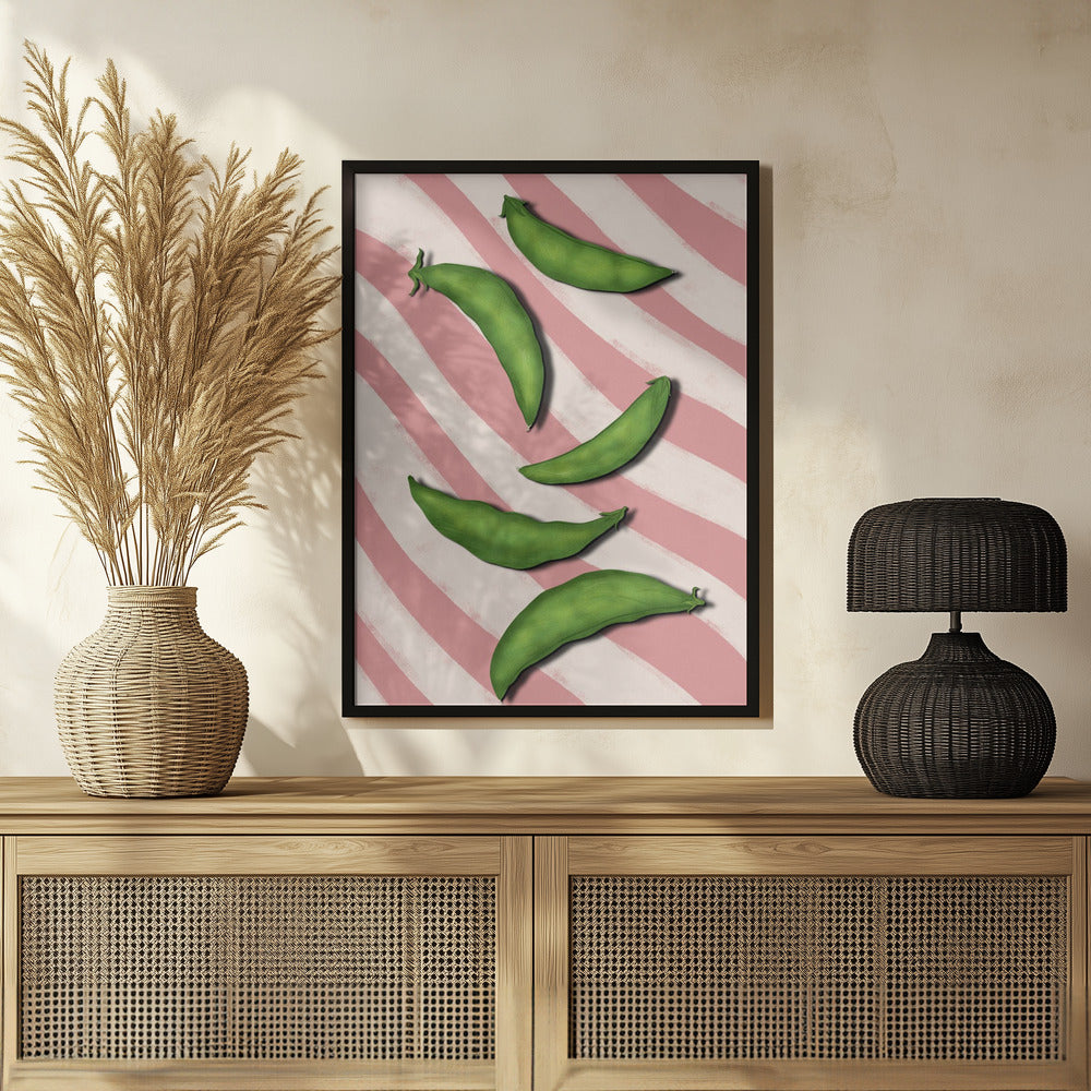 Sugar snap peas Poster