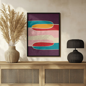 Wondering Waves - Mid Century Modern Poster