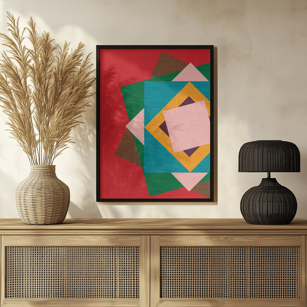 Kilim Flower - Mid Mod Poster