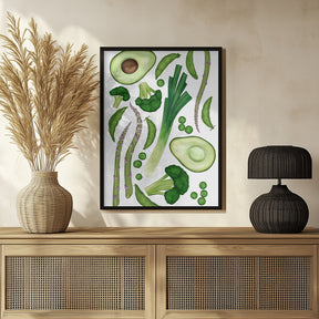 Green vegetables Poster