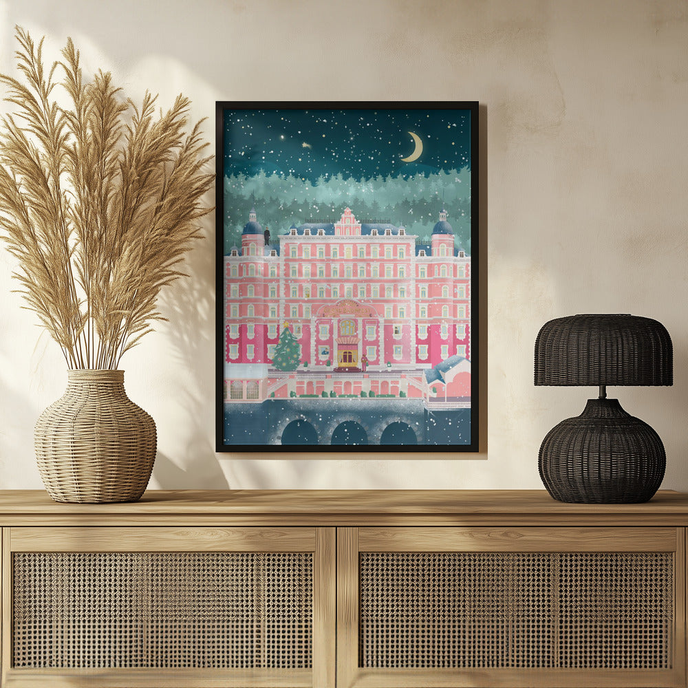 The Grand Budapest Hotel Holidays Poster