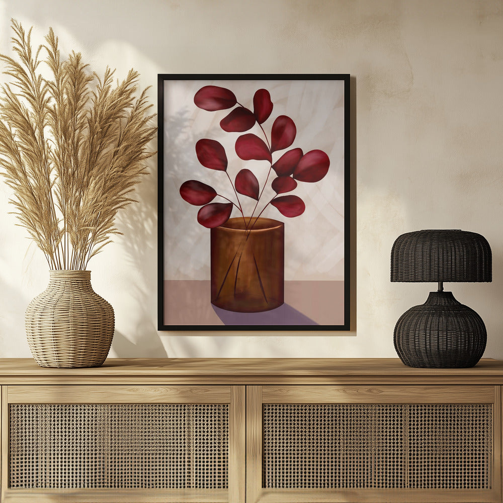 Autumn vase Poster