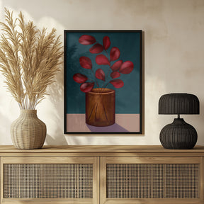 Autumn vase Poster