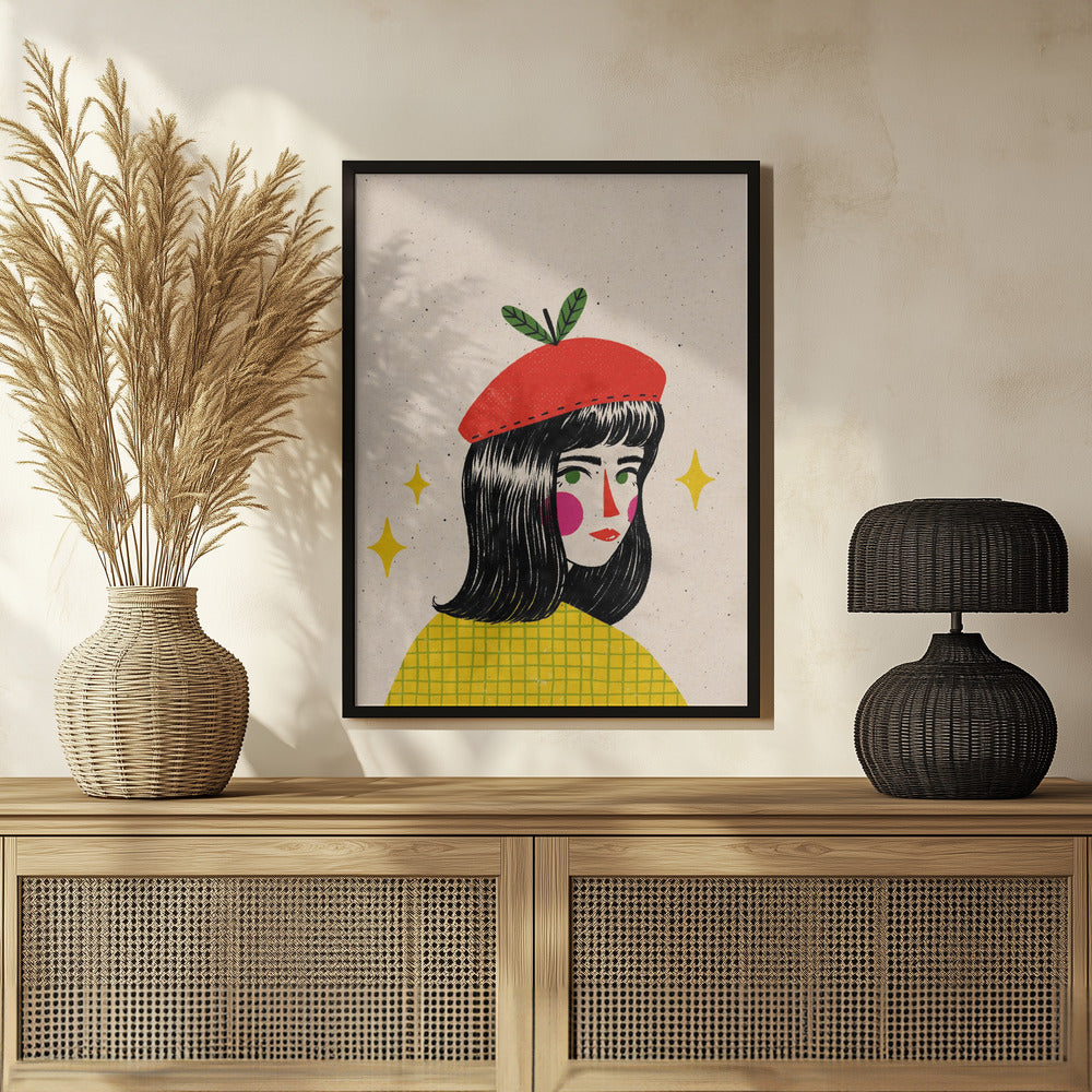 Apple Beret Poster