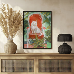 Indoor Jungle Cat Painting Poster