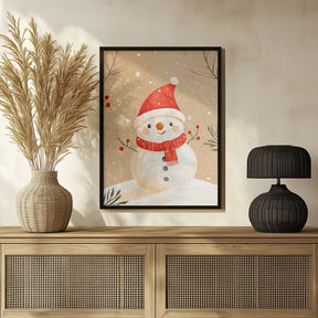 Christmas Snowman Poster