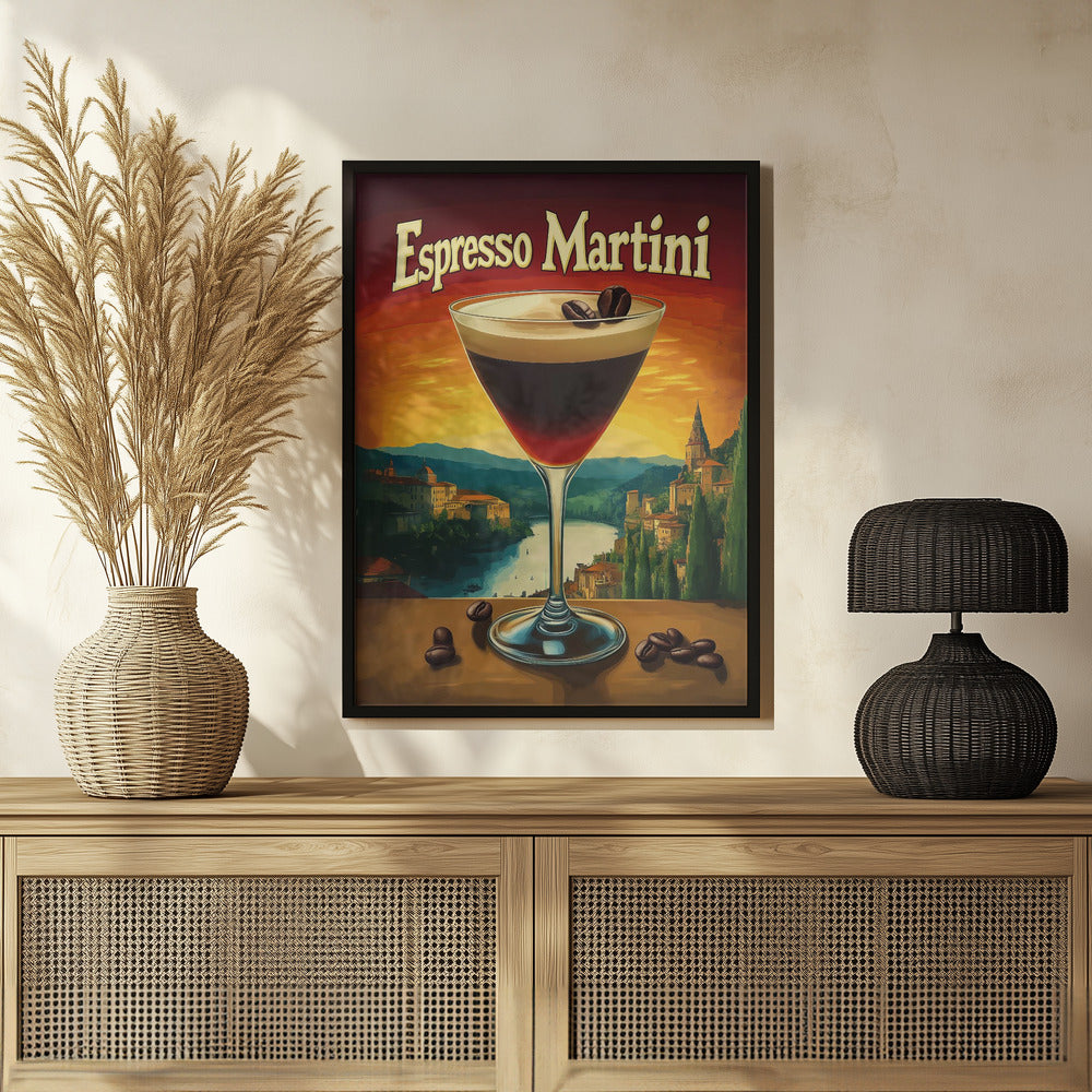 Espresso Martini Vintage Poster