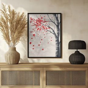 Birch Tree In Bloom Poster