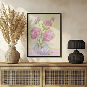 A Vase of Peonies Poster