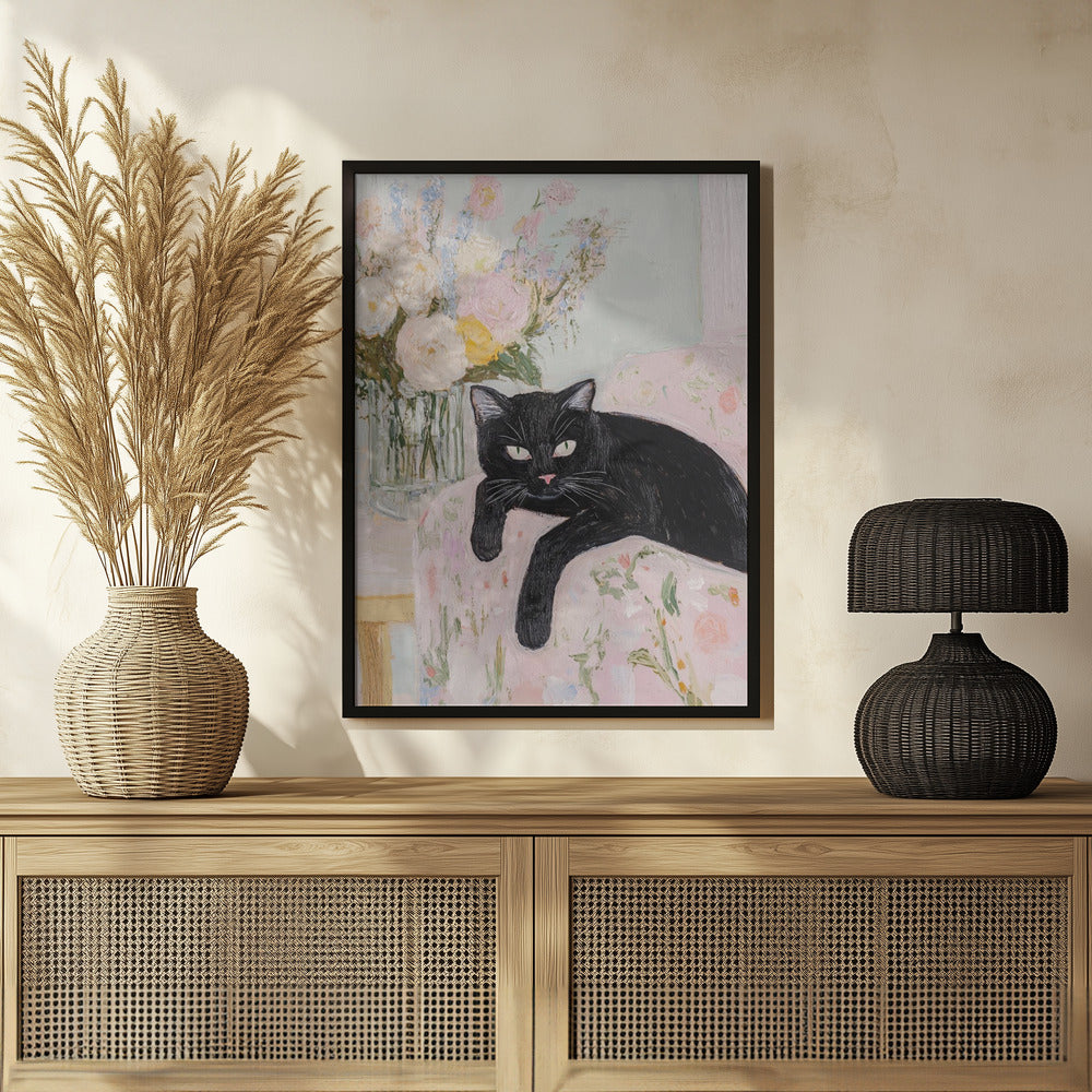 Cat On the Couch Poster