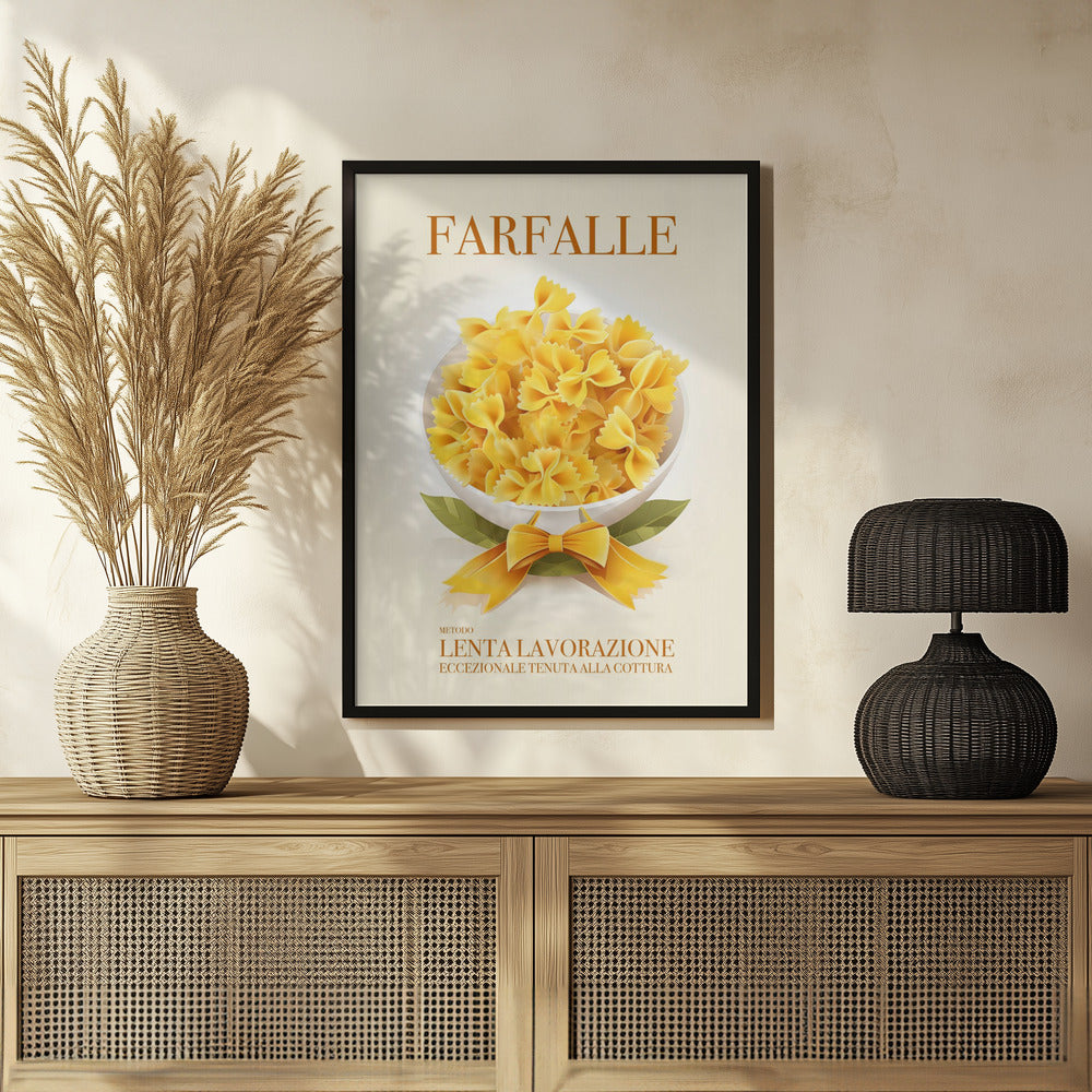 Pasta Farfalle Poster