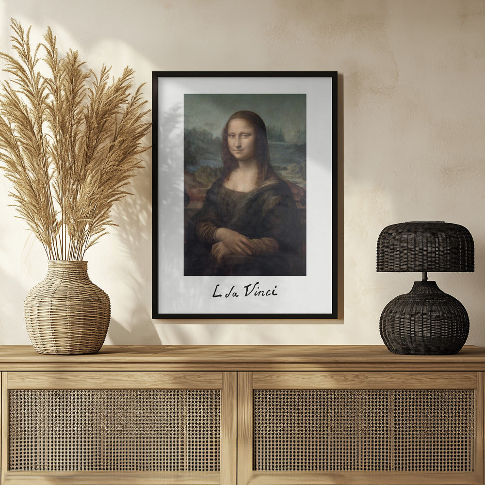 Mona Lisa Del Giocondo Signature (1503–1506) Poster