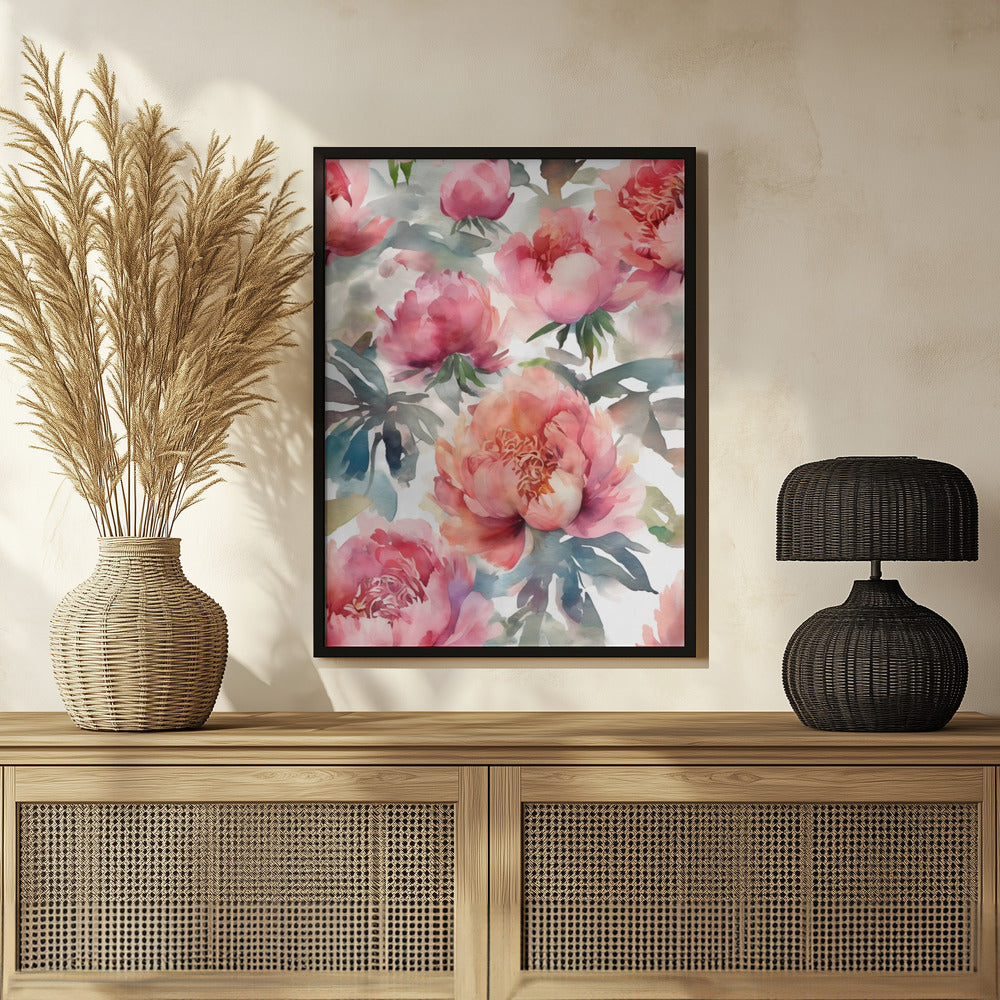 Blooming Peony  (7) Poster