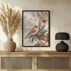 Christmas Bird Poster