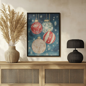 Christmas Ornaments III Poster