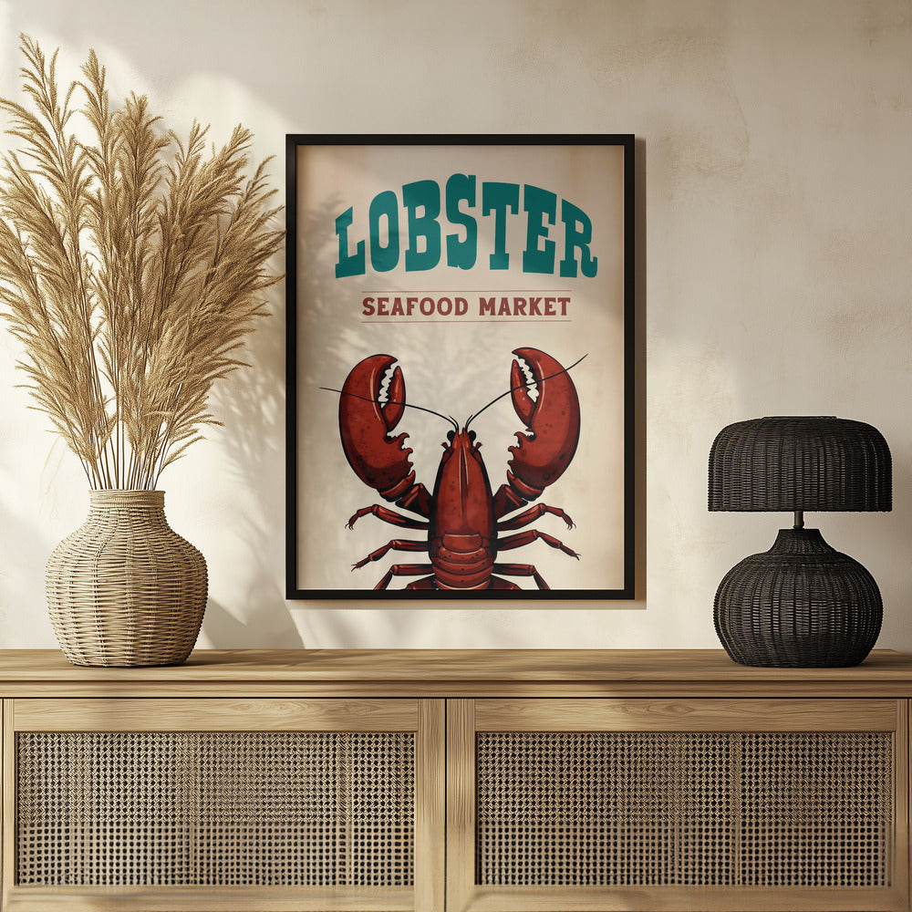 Lobster Seafood Market Poster