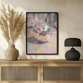 Pastel Disco Ball Poster