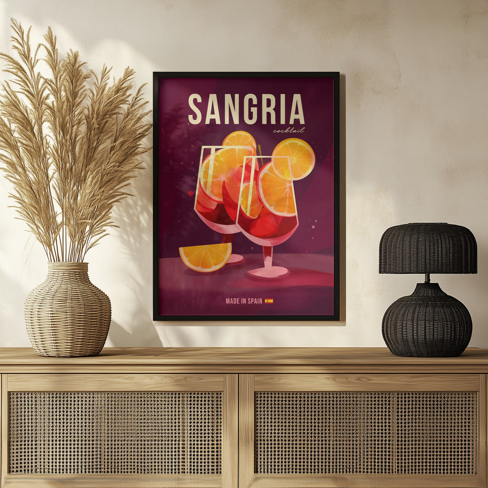 Sangria Cocktail Poster