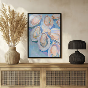 Colorful Oysters Poster