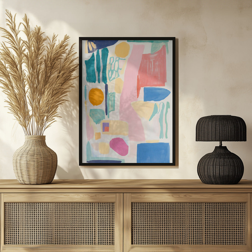 Abstract Colorful Geometry Poster