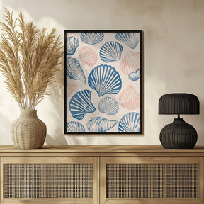 Seashell Pattern Poster