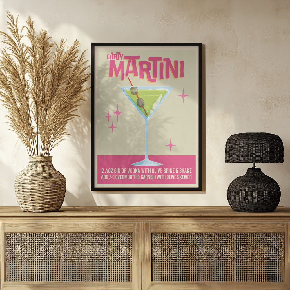 Dirty Martini Cocktail 01.png Poster