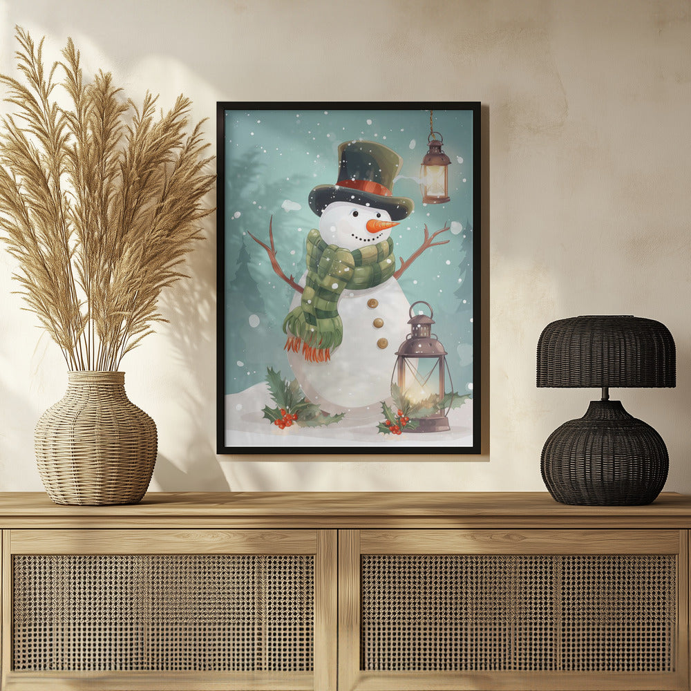 Cute Snowman No 1 Poster