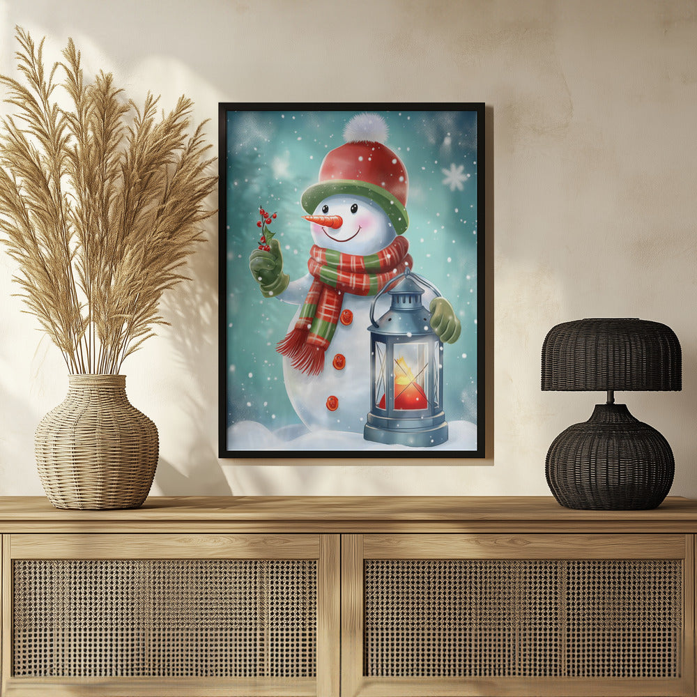 Cute Snowman No 2 Poster