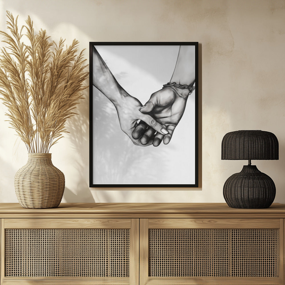 Holding Hands Poster