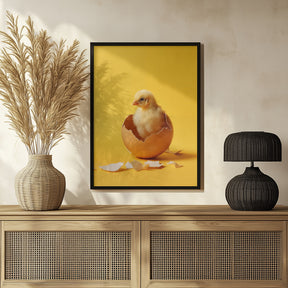 Hatched chicken Poster