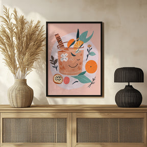 Cinnamon & Orange Cocktail Poster