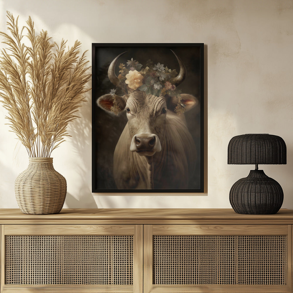 Bull Portrait Poster