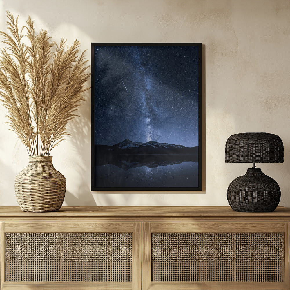 Galaxies Reflection Poster