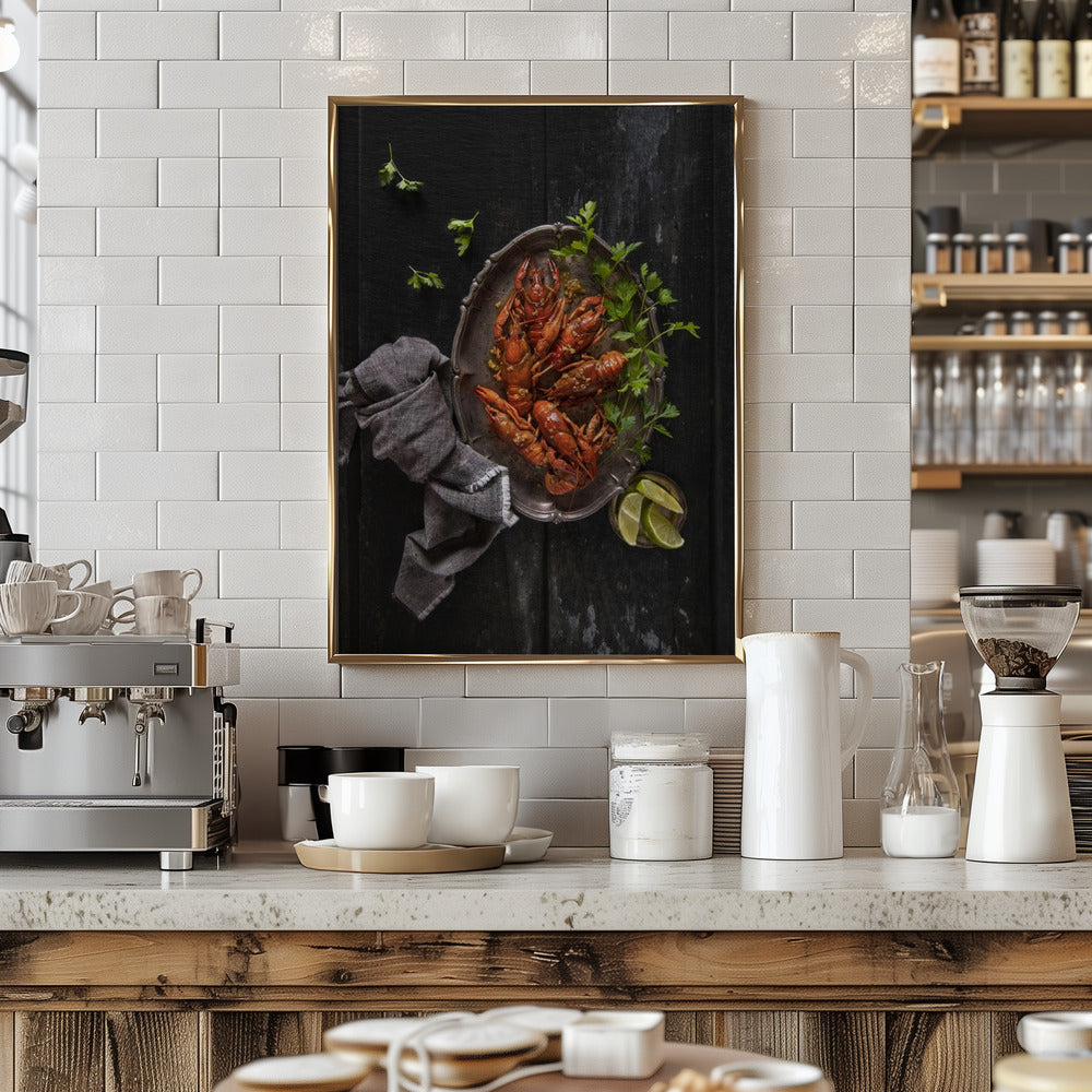 Crayfish and parsley Poster