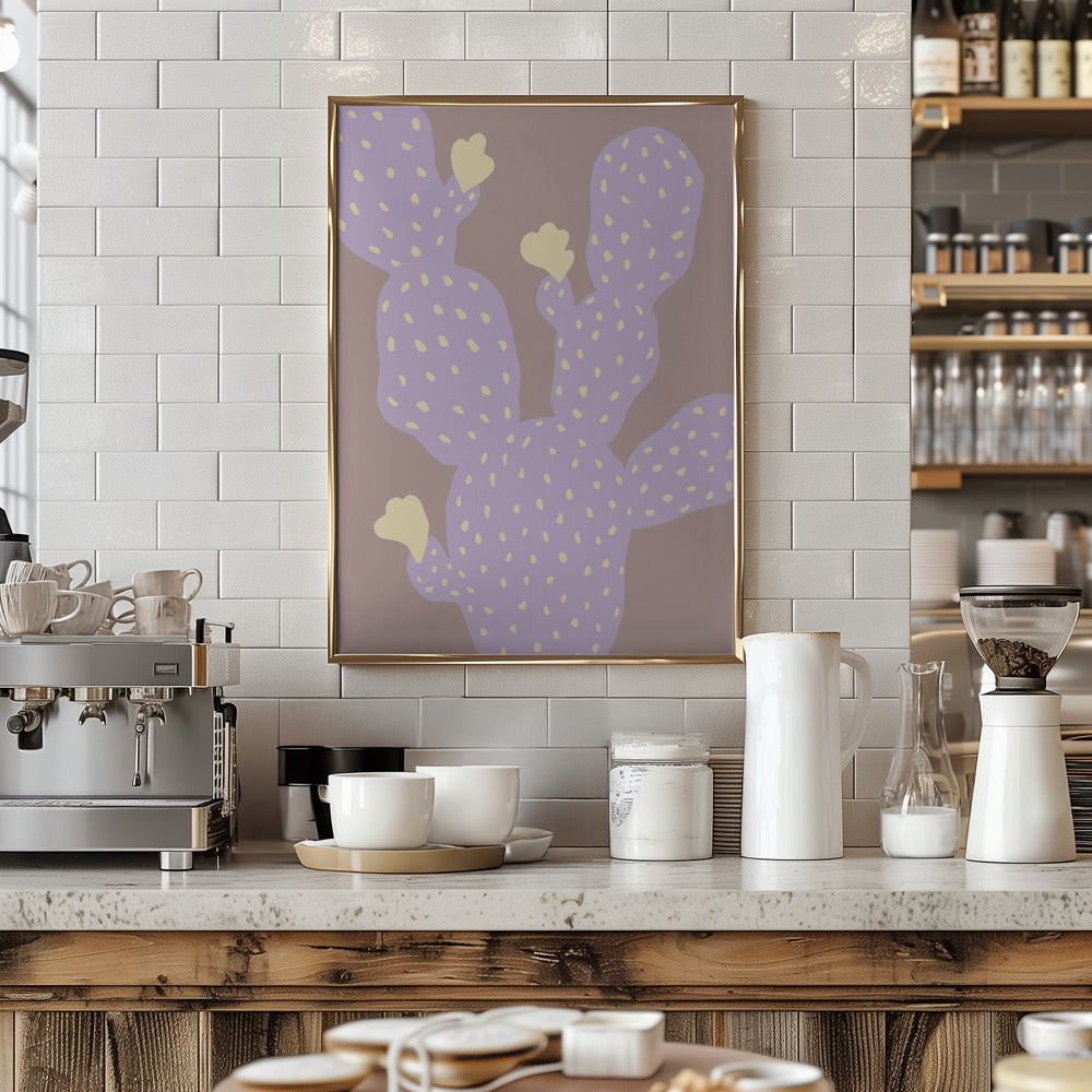 Lilac Cactus Poster