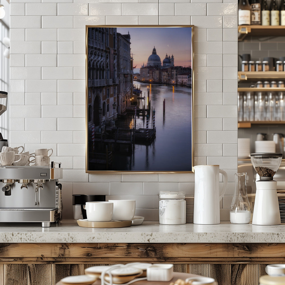 Venice, sunrise from the Academia bridge Poster