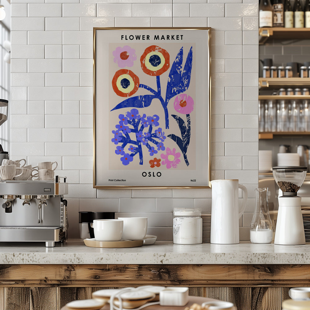 Flower Market. Oslo Poster