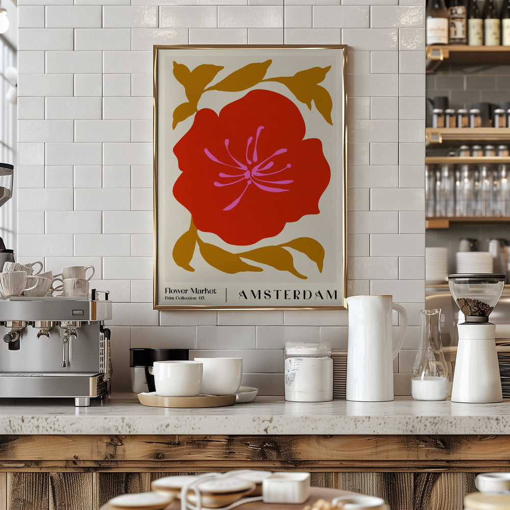 Flower Market. Amsterdam Poster
