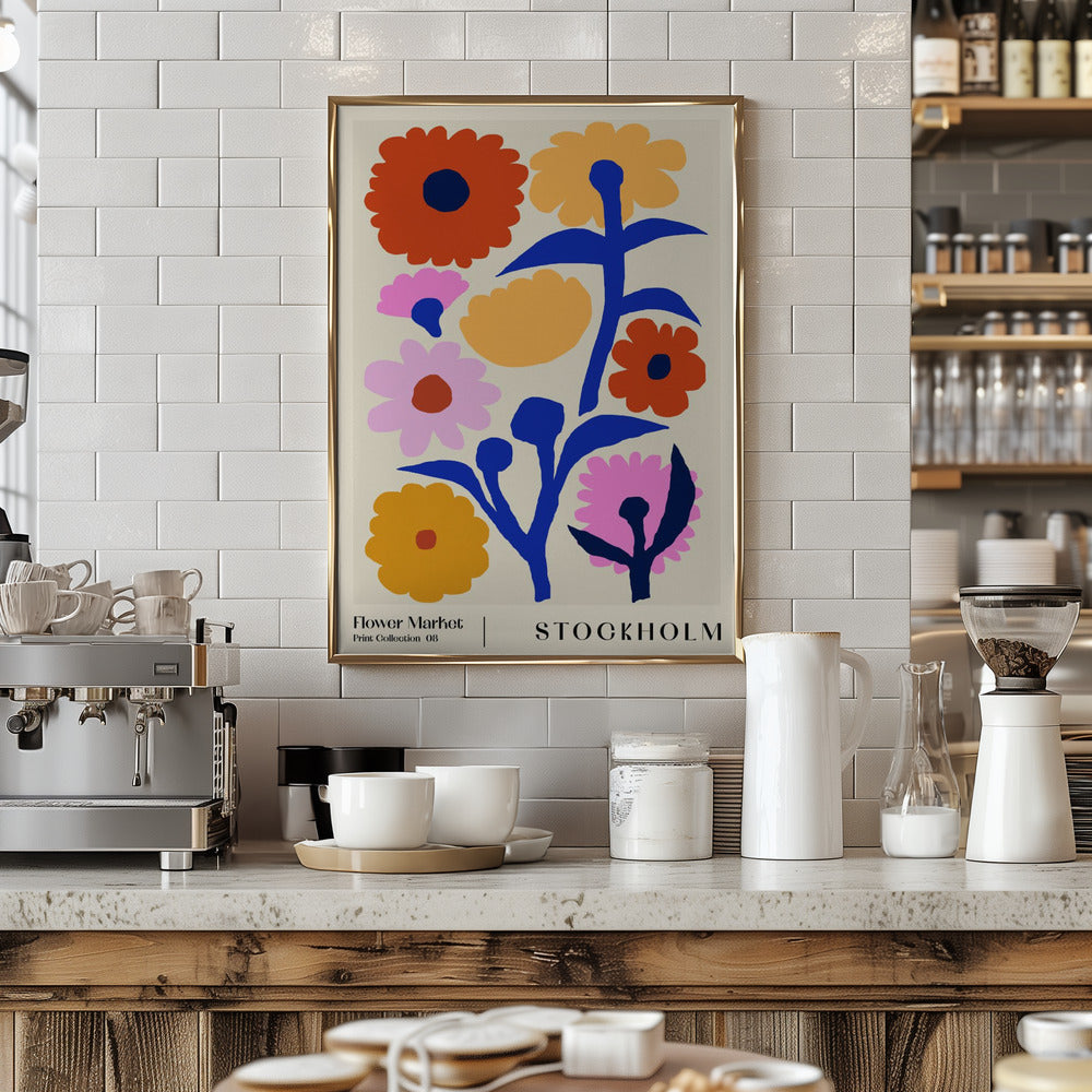 Flower Market. Stockholm Poster