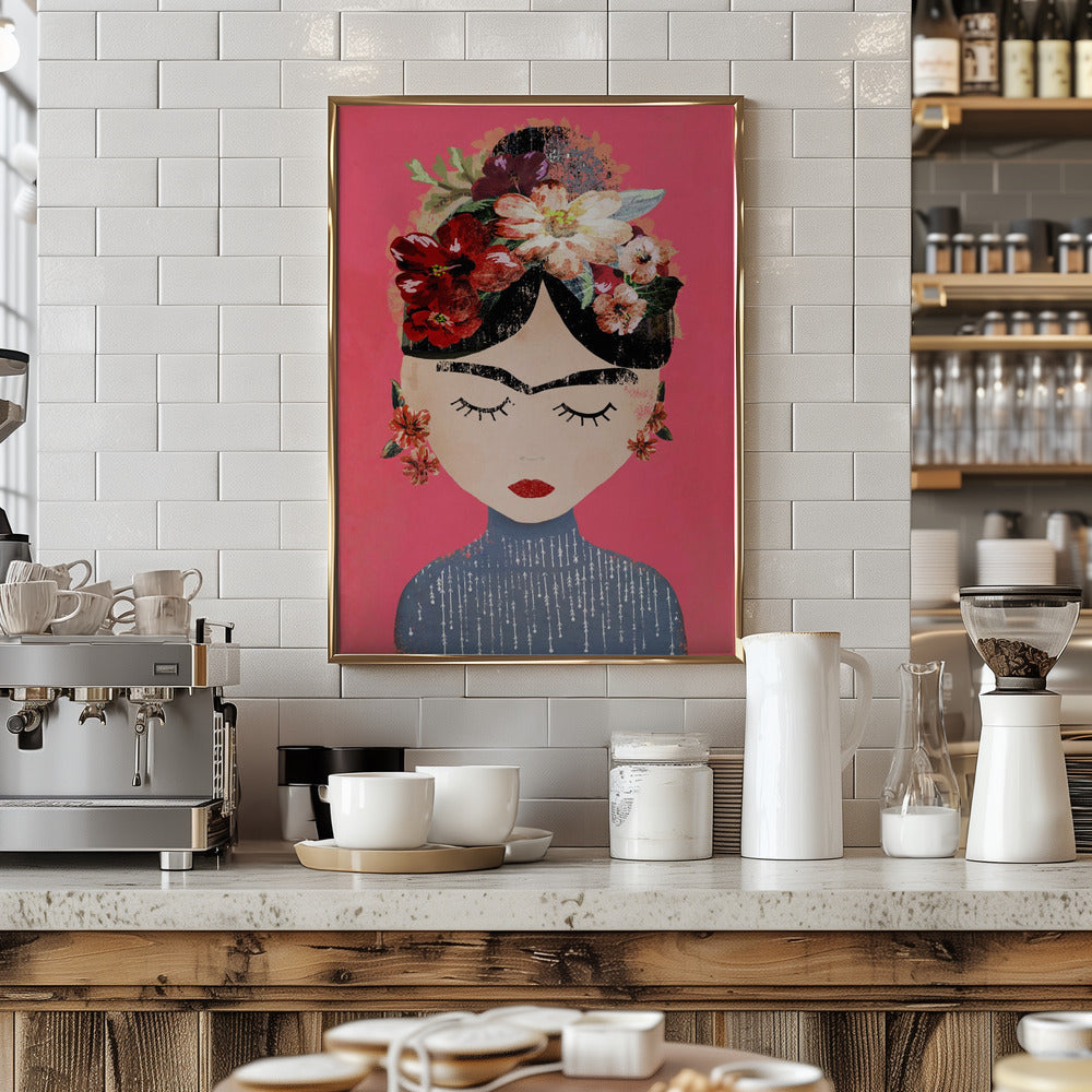 Frida (Pink Version) Poster