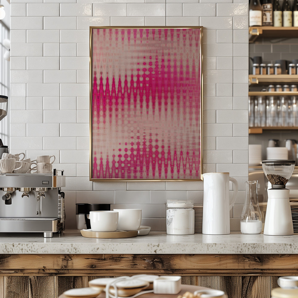 Pink Blurred Pattern Poster