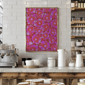 Cute Pink Blossom Pattern Poster