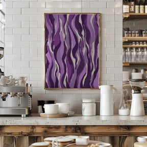 Purple Tiger Pattern Poster