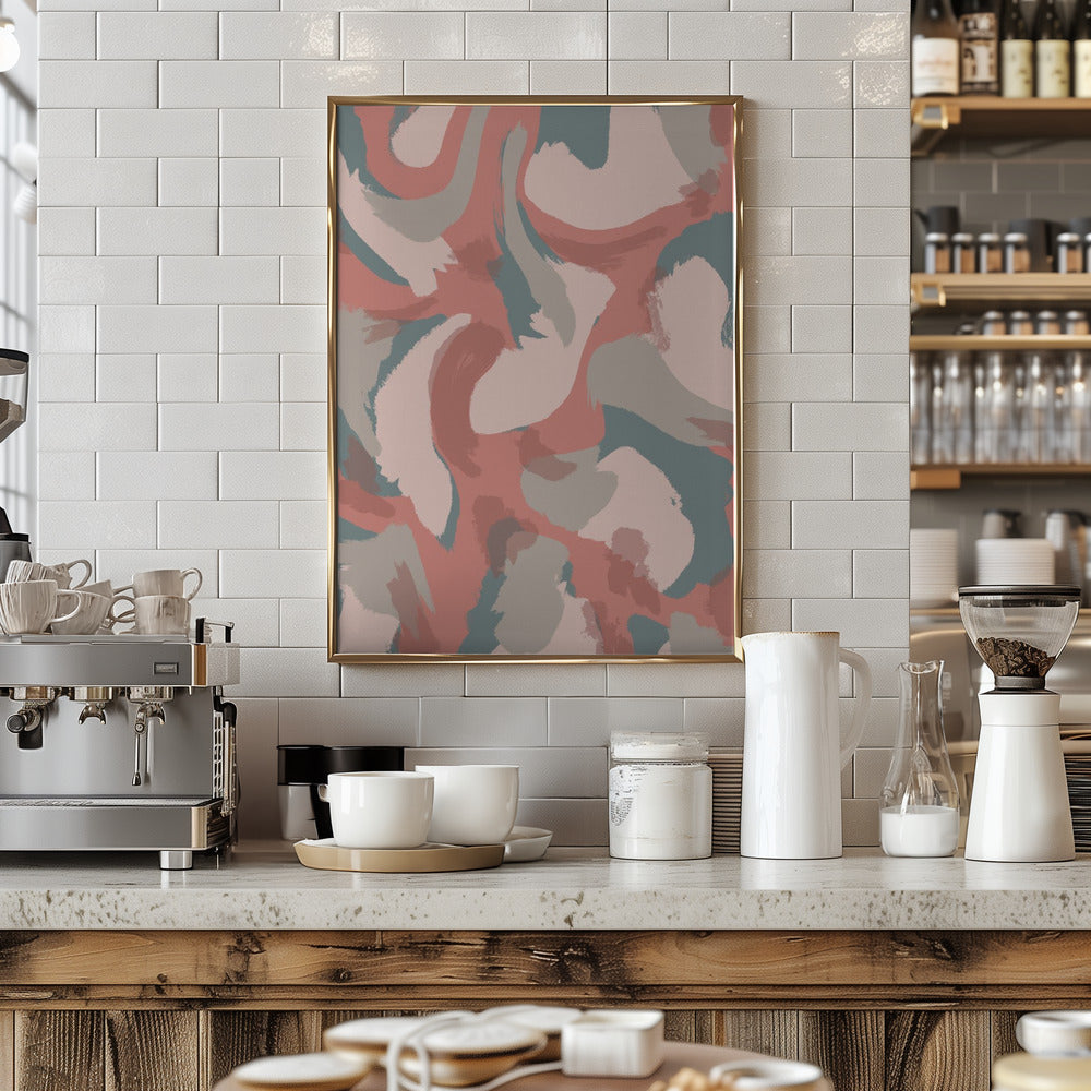 Pastel Strokes Pattern Poster