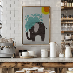 Funny elephant Poster