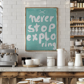 Never Stop Exploring Poster