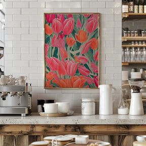 Pink Tulips Poster