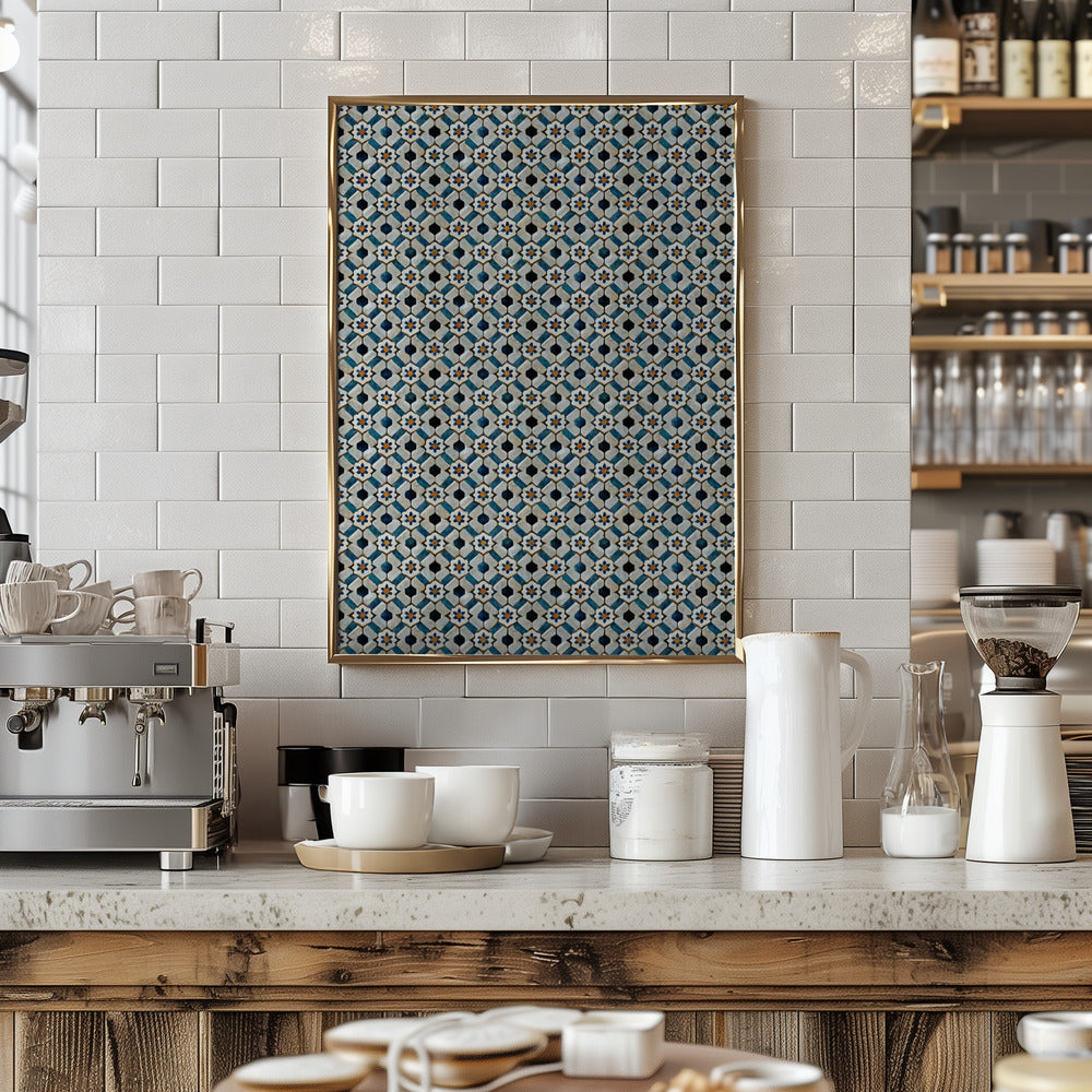 Moroccan Tile Pattern Poster